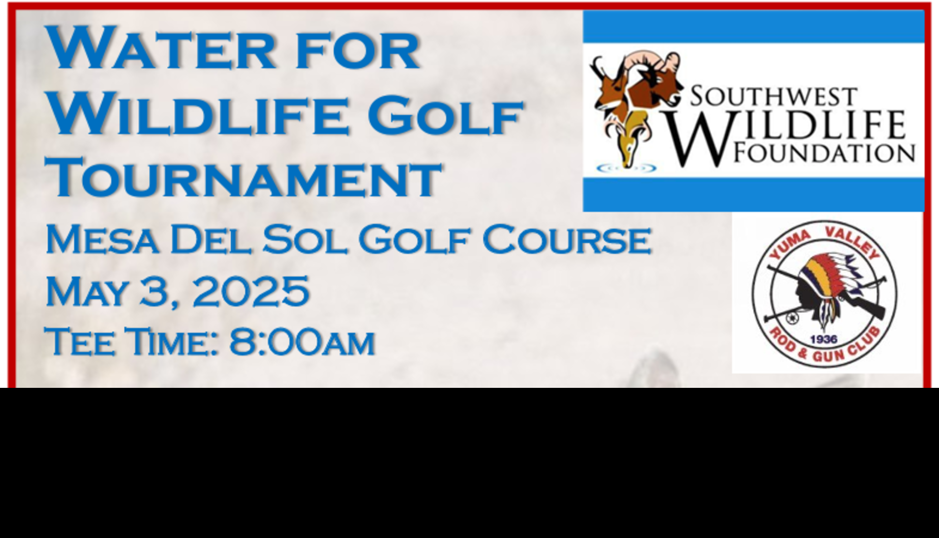 2025 Water For Wildlife Golf Tournament